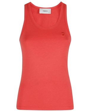 Coperni Tops ,Rood ,Lightweight Logo Tank Top