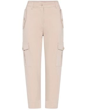GUSTAV Cropped Trousers - Natural