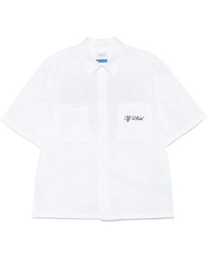 Off-White c/o Virgil Abloh Short Sleeve Shirts - Bianco