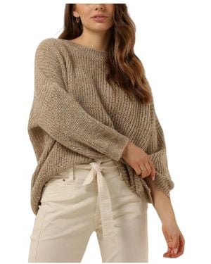 Summum Pullover Melange Mohair-Mischstrick - Braun