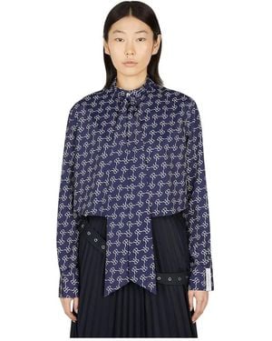 ROKH Double Layered Crop Top - Blauw
