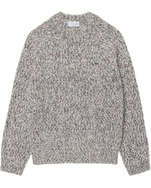 Lacoste Round-Neck Knitwear - Gris
