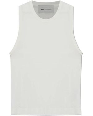 Ami Paris Adc Patch Classic Tank Top - Wit