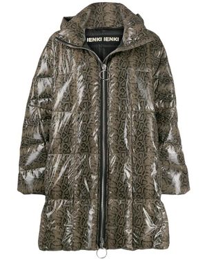 Ienki Ienki Cropped Trapeze Puffer Coat - Grün