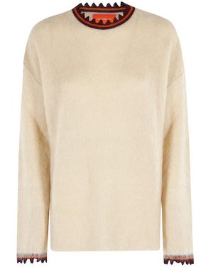 La DoubleJ Round-Neck Knitwear - Naturel