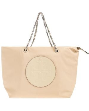 Tory Burch Ella Shopper Tas - Naturel