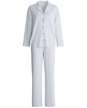 CALIDA Pyjama Met Knoopsluiting - Blauw