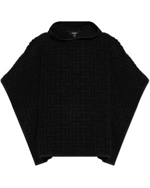 Balmain Katoenen Poncho - Zwart