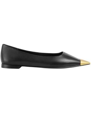 Marc Cain Schoenen ,Zwart ,Leer Leren Ballerina's