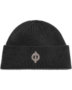Samsøe & Samsøe Logo Beanie - Schwarz