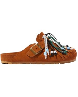 SCAROSSO Shoes > Flats > Mules - Bruin