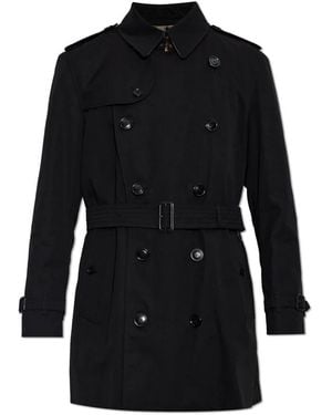 Burberry Jassen ,Zwart ,Katoen Kensington Trenchcoat