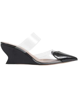 Alaïa Le Coeur Wedge Mules - Zwart