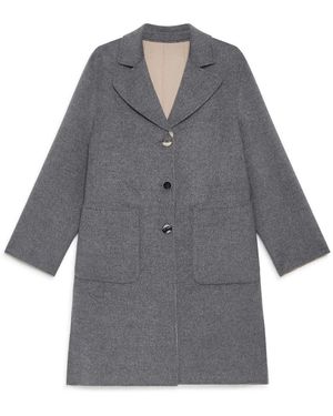 Maliparmi Single-Breasted Coats - Grey