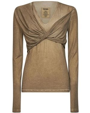 Uma Wang Long Sleeve Tops - Verde