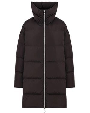 DUNO Leichte Oversized Lange Daunenjacke - Schwarz