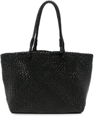 IBELIV Tassen ,Zwart ,Leer Bazika Woven Tote Bag