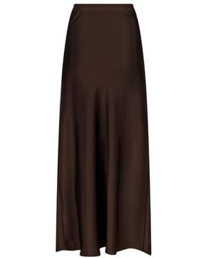 Neo Noir Maxi Skirts - Marron