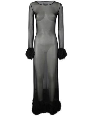 Marine Serre Maxi Dresses - Black