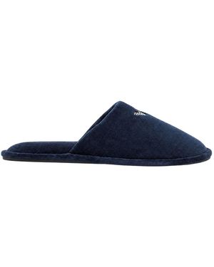 Emporio Armani Geschlossener Pantoffel Mit Offener Ferse - Blau