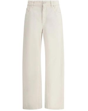 Brunello Cucinelli Wide Jeans - White