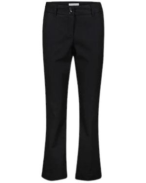 Red Button Hoge Taille Flare Been Jeans - Zwart