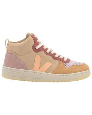 Veja Schoenen ,Veelkleurig ,Katoen V-15 Sneakers - Naturel