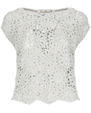 Antonelli Round-Neck Knitwear - Gray
