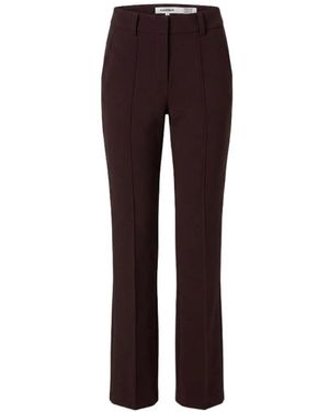 Cambio Straight Trousers - Marrón
