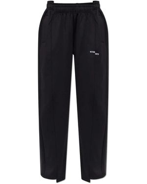 Vetements Logo Sweatpants - Schwarz