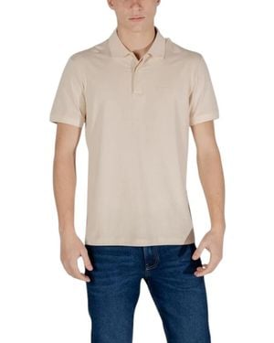 Emporio Armani Cotton Polo Shirt - Natural