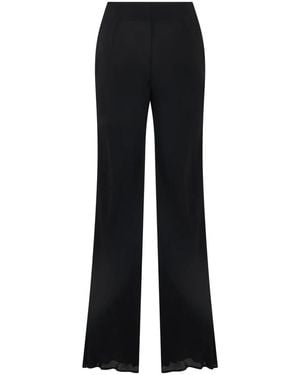Alberta Ferretti Wide Trousers - Black