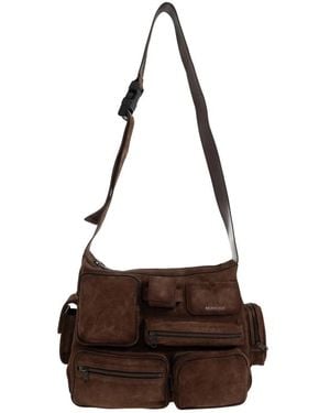 Balenciaga Suède Tas 'Superbusy' - Bruin