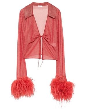 Oséree Lumiere Plumage Slim Hemd - Rot