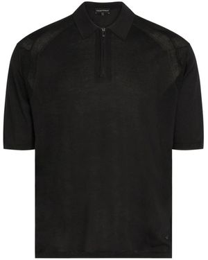 Emporio Armani Polo Shirts - Black
