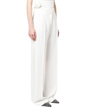Alberta Ferretti Broeken ,Wit ,Wijde Broek