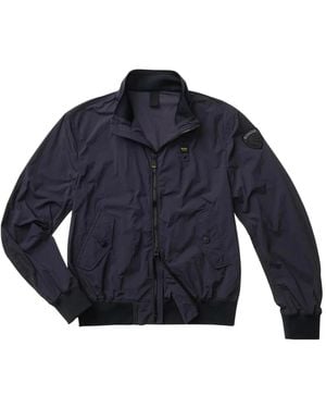 Blauer Bomber Jackets - Blu