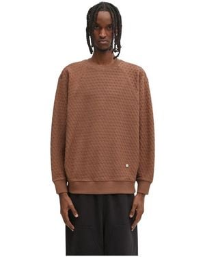 Adererror Meadow Texturierter Raglan-Sweatshirt - Braun