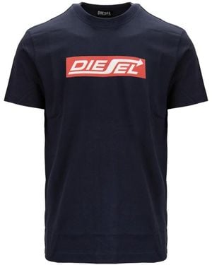 DIESEL T-Shirt Met Ronde Hals - Blauw