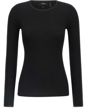 Theory Round-Neck Knitwear - Negro