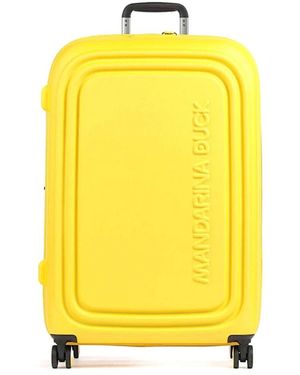 Mandarina Duck Koffers ,Geel ,Trolley 75X 49X 31
