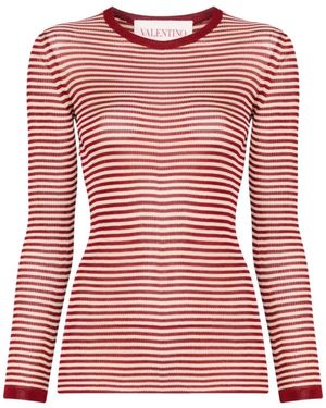 Valentino Garavani Long Sleeve Tops - Rojo