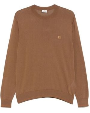 Etro Round-Neck Knitwear - Bruin