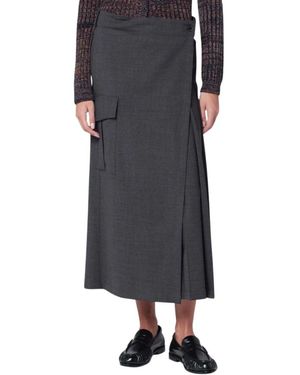 P.A.R.O.S.H. Midi Skirts - Grey