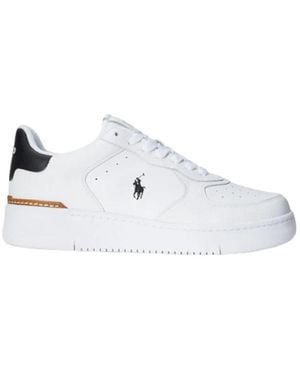 Polo Ralph Lauren Masters Crt-Sneakers-Low Top Lace Shoes - White