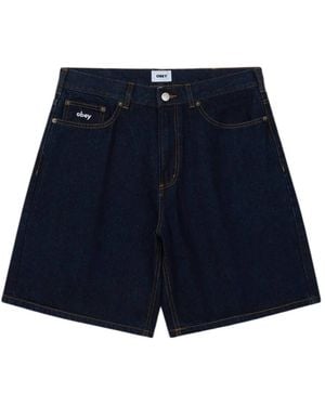 Obey Denim Shorts - Blue