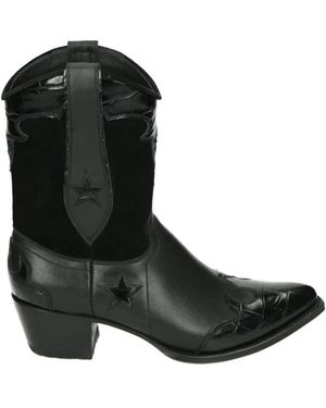 Sendra Schoenen ,Zwart ,Leer 13538 Western Boot