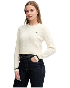 Lacoste Round-Neck Knitwear - Blanco
