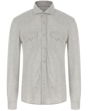 Brunello Cucinelli Casual Shirts - Grey
