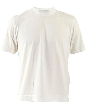 Ami Paris Tops ,Wit ,Katoen De Coeur Mercerised T-Shirt